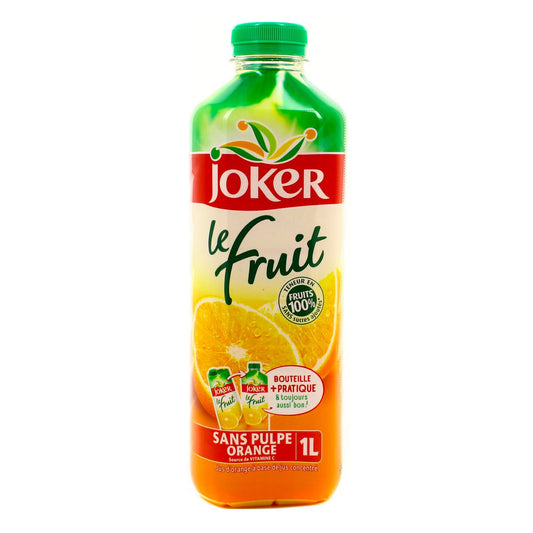 JUS D'ORANGE SANS PULPE 100% FRUITS JOKER