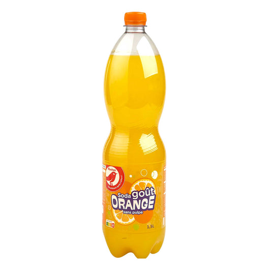 Soda goût Orange - 1,5L - Auchan