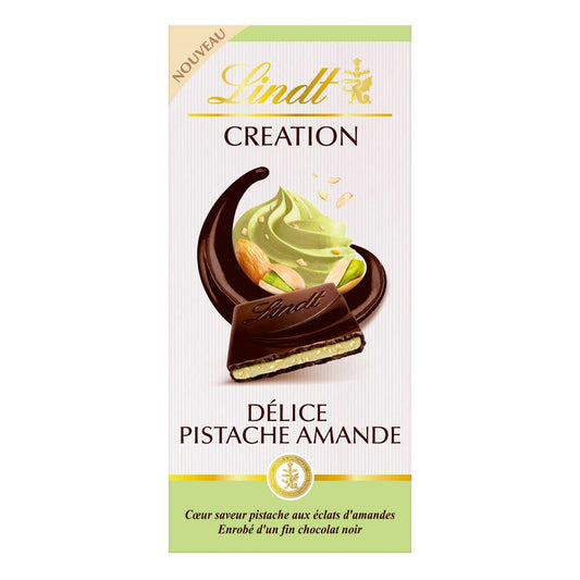 Tablette de chocolat - Lindt - Création - Délice Pistache Amande