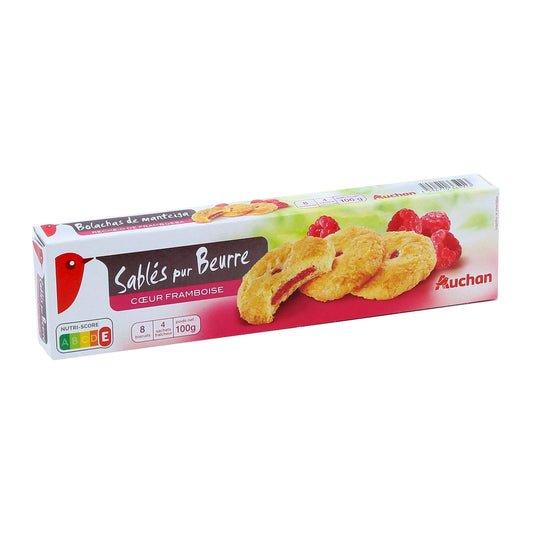 Biscuits sablés - Saveur framboise